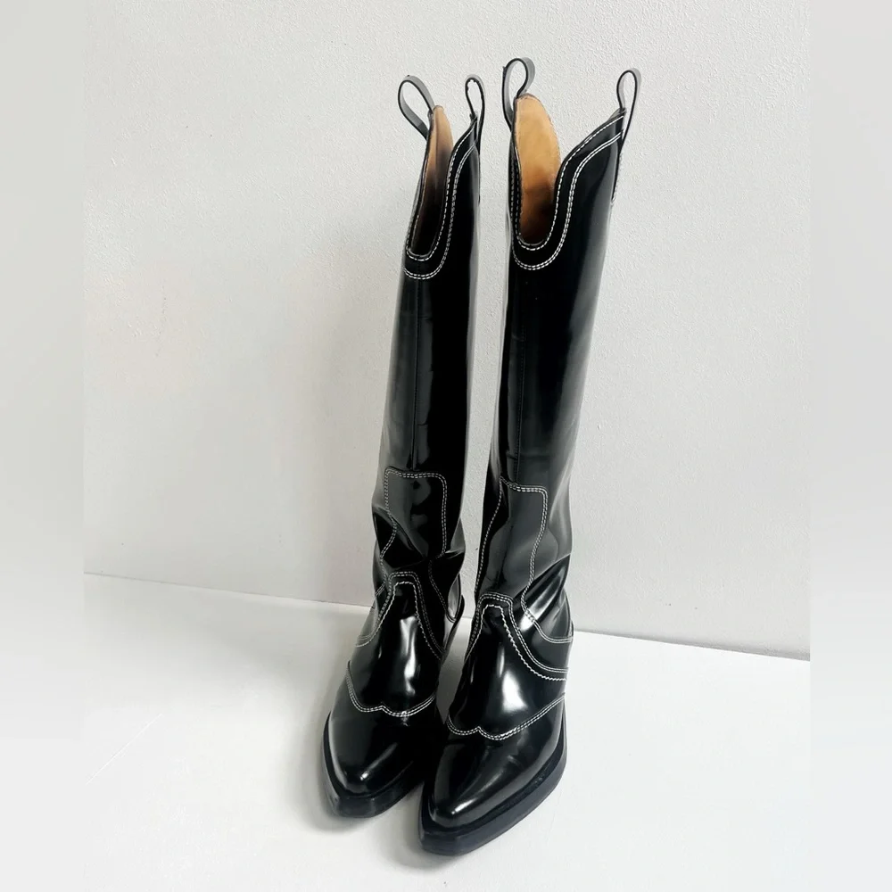 Ganni | Tall Western Boots - Picture 2 of 9